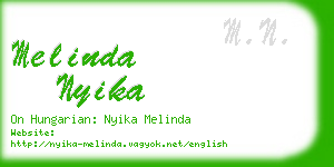 melinda nyika business card